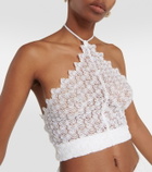 Missoni Mare Crochet-knit halterneck crop top