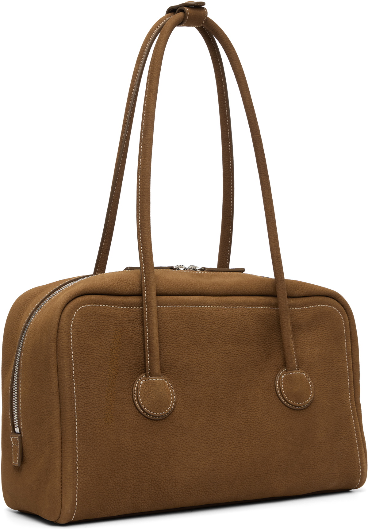 MARGESHERWOOD Brown Soft Boston Bag