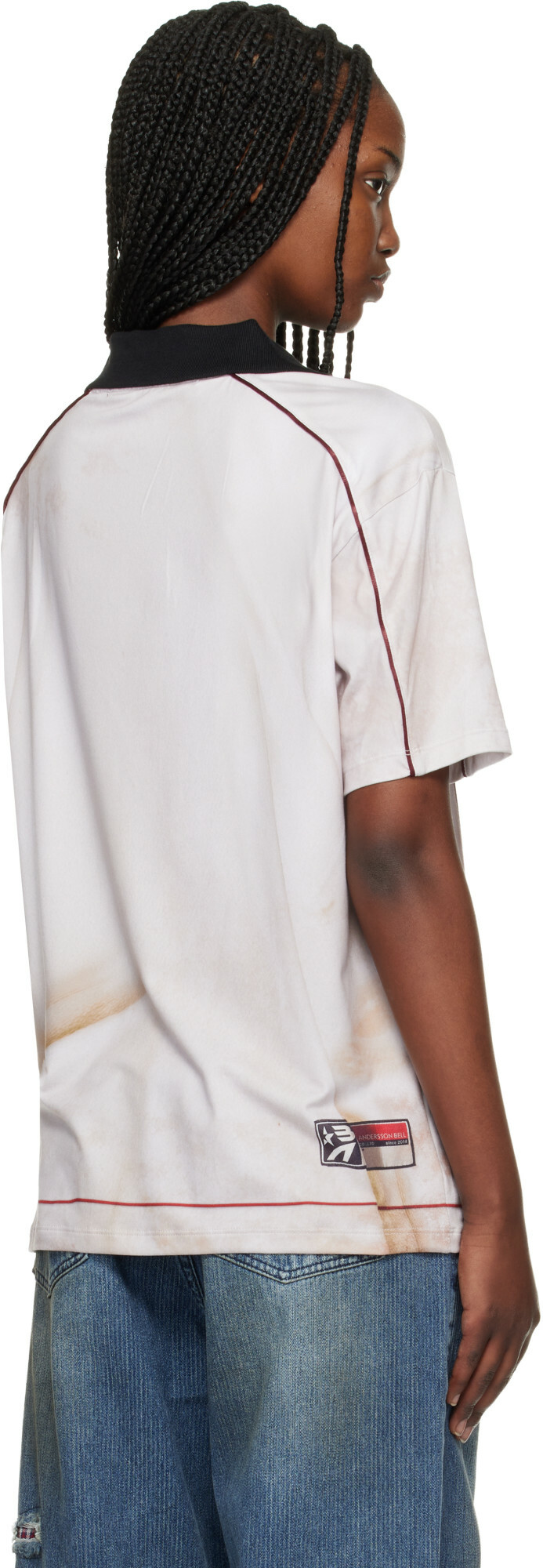 Andersson Bell Off-White Dust Printed Football Jersey