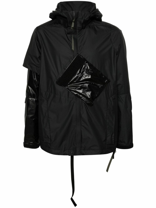 Photo: ACRONYM Black J36-WS Hooded Windbreaker