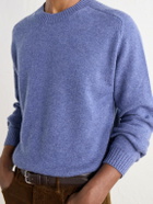 Boglioli - Virgin Wool and Cashmere-Blend Sweater - Blue