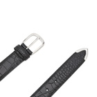 Anderson's Men's Andersons Narrow Stitch Trimmed Alligator Print Belt in Black