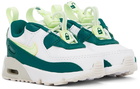 Nike Baby Green & White Air Max 90 Toggle Sneakers