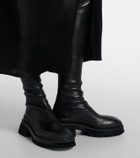 Khaite Fallon leather over-the-knee boots