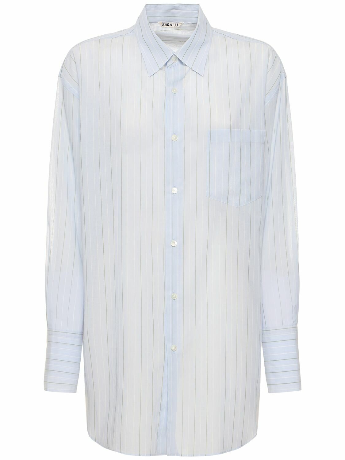 Photo: AURALEE Striped Organza Cotton Shirt