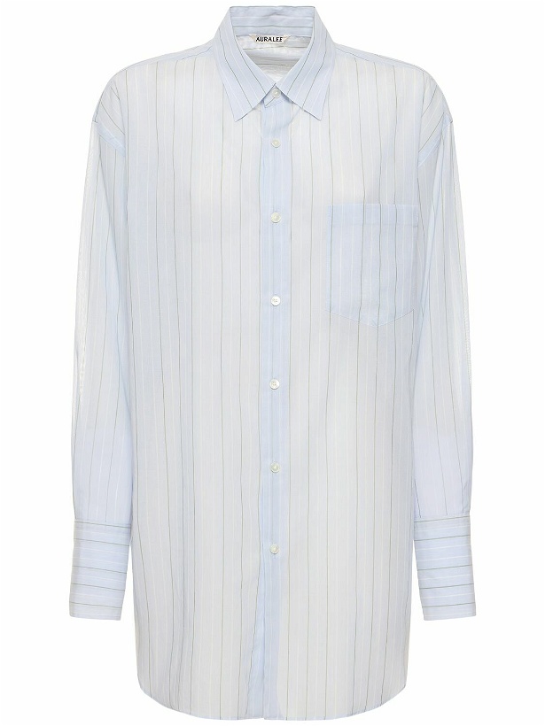 Photo: AURALEE Striped Organza Cotton Shirt