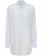 AURALEE Striped Organza Cotton Shirt