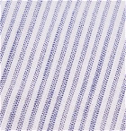 Oliver Spencer - 8cm Conroy Striped Mélange Cotton Tie - Blue