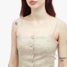 Faithfull The Brand Women's Corbiere Linen Vest in Oatmeal