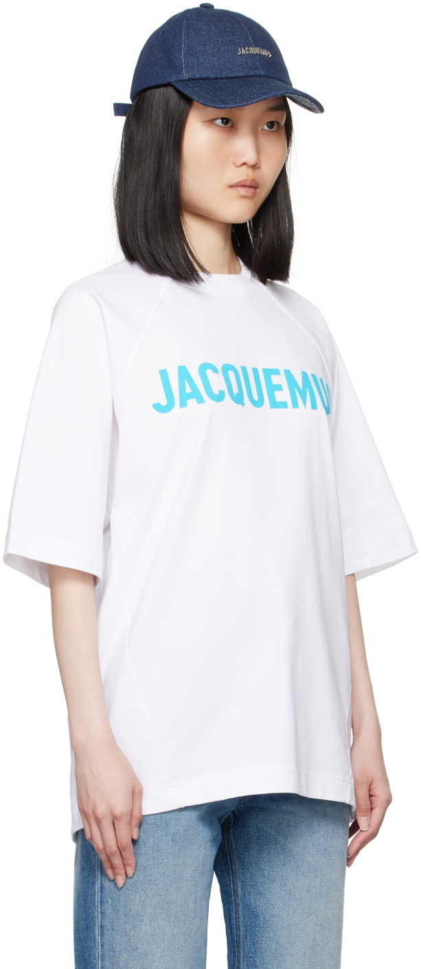 【人気！】JACQUEMUS La Casa ホワイトスウェットシャツ JACQUEMUS White La Casa 'Le t-shirt Largo manches longues