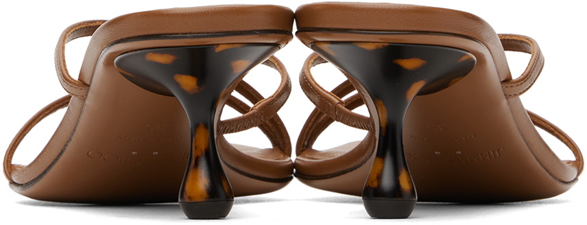 サンダル・ミュール Jimmy Choo Brown Leather Etana Mules Etana 50 leather mules in brown - Jimmy Choo | Mytheresa