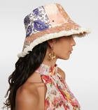 Zimmermann Floral linen bucket hat