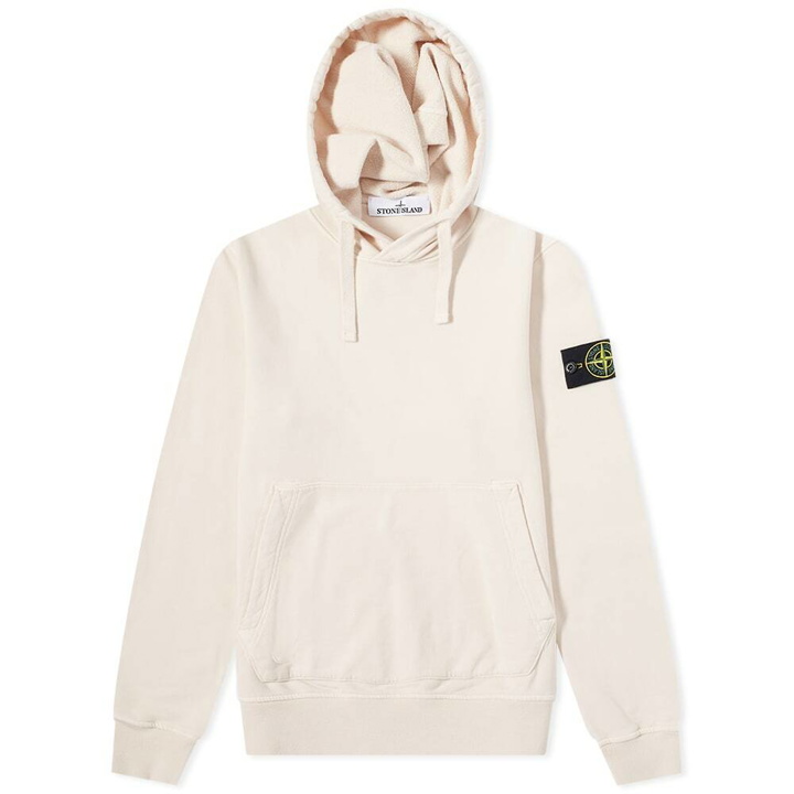 Photo: Stone Island Men's Brushed Cotton Popover Hoody in Light Pink