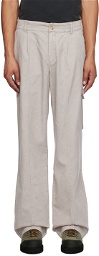 (di)vision Taupe Pleated Trousers