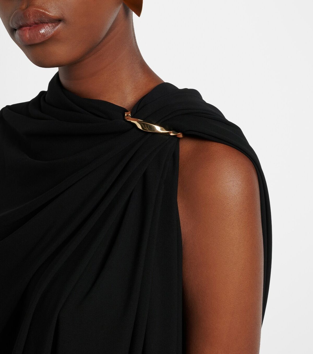 Sportmax Draped crêpe top