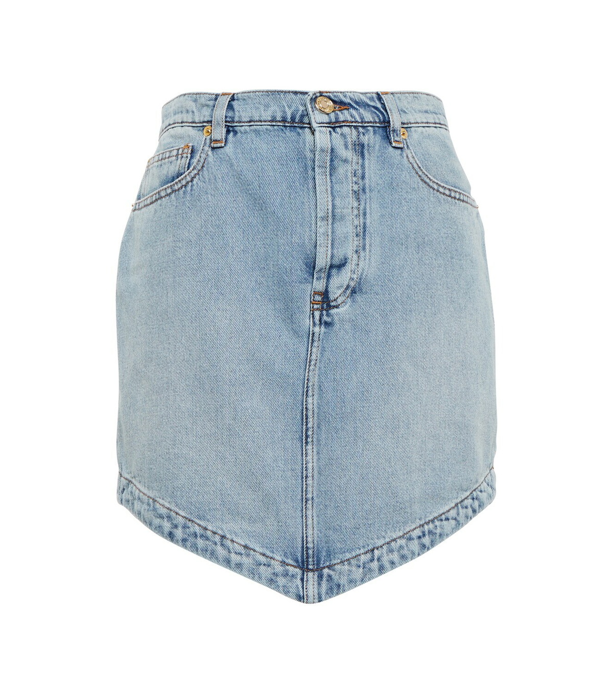 Alexandre Vauthier Asymmetric denim miniskirt