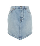Alexandre Vauthier Asymmetric denim miniskirt