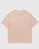 Officine Générale Ss Tee Piece Dyed French Linen Pink - Mens - Shortsleeves