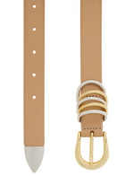 Dehanche Hollyhock Leather Belt Taupe