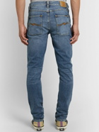 Nudie Jeans - Lean Dean Slim-Fit Tapered Organic Stretch-Denim Jeans - Blue