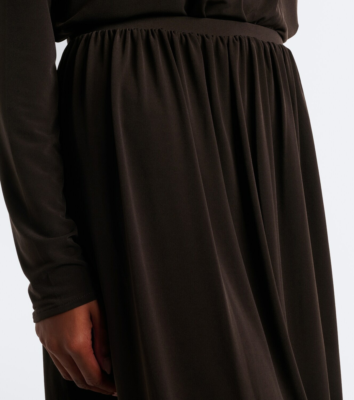 Vince Jersey midi skirt