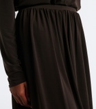 Vince Jersey midi skirt