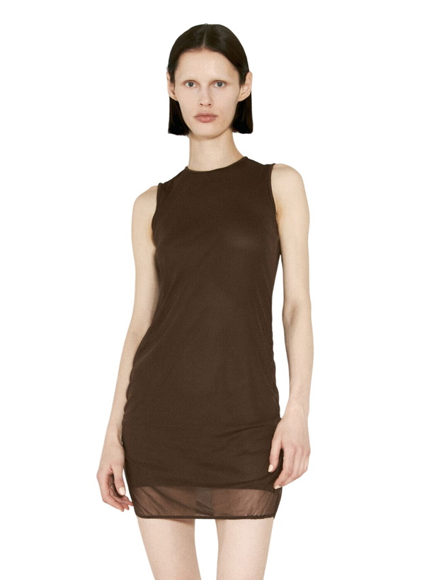knee length dresses for ladies Le Smoking single-breasted wool mini dress