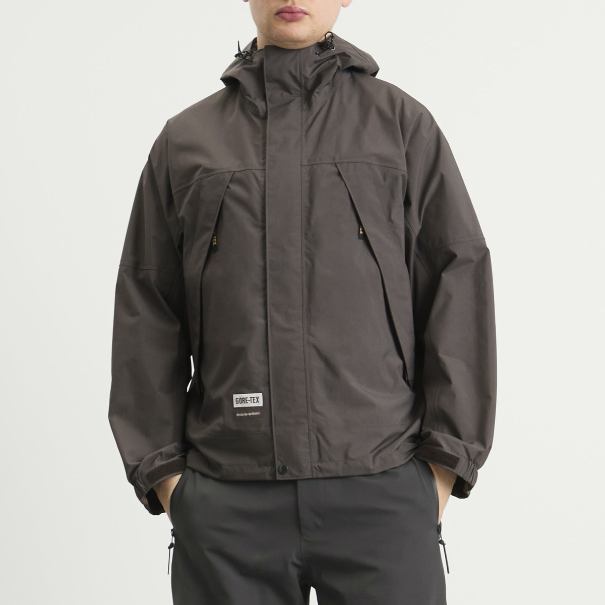 thisisneverthat Men's x GORE-TEX 2L Reversible Jacket in Brown