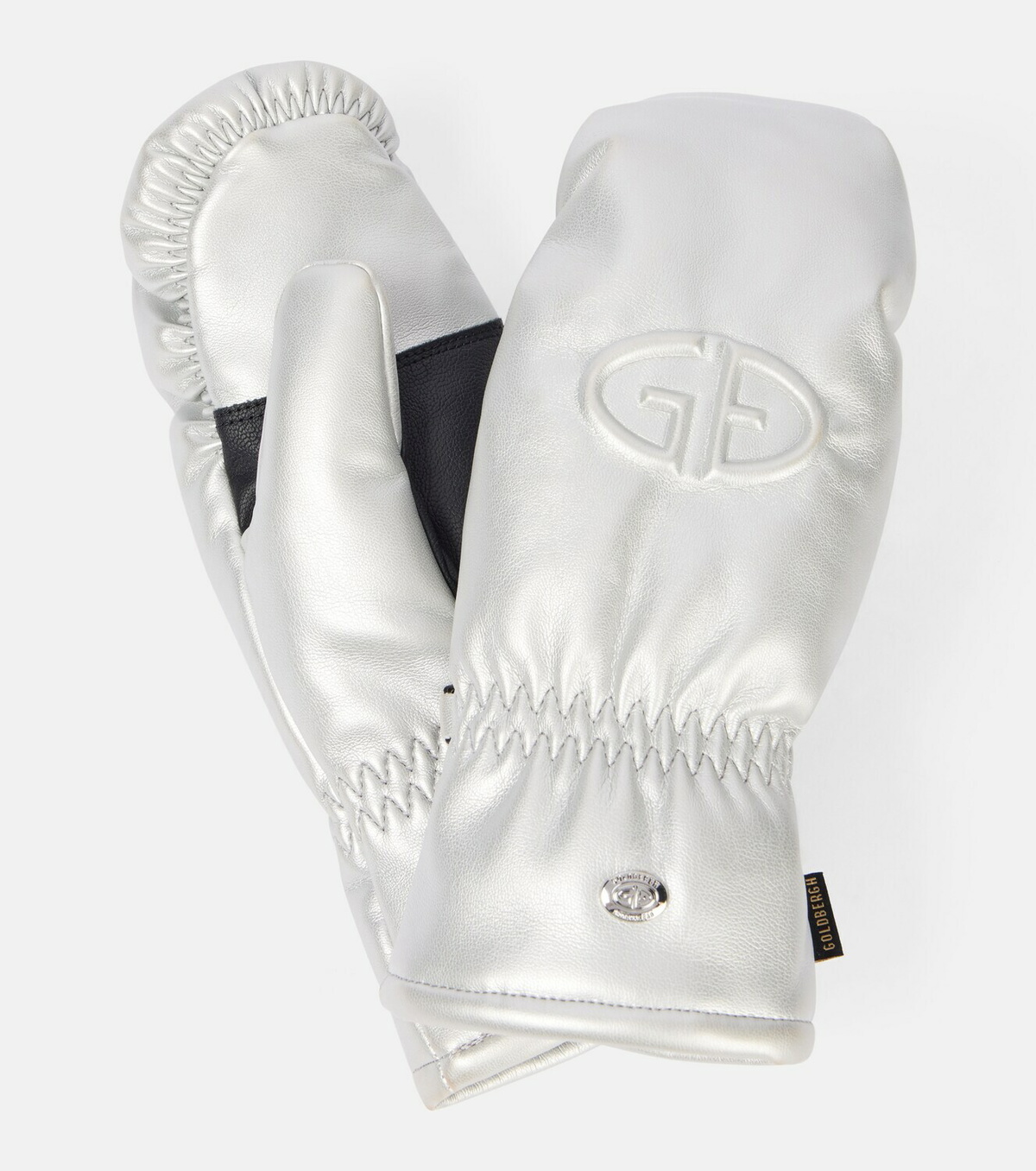 Goldbergh Charmer logo faux leather ski mittens