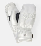 Goldbergh Charmer logo faux leather ski mittens