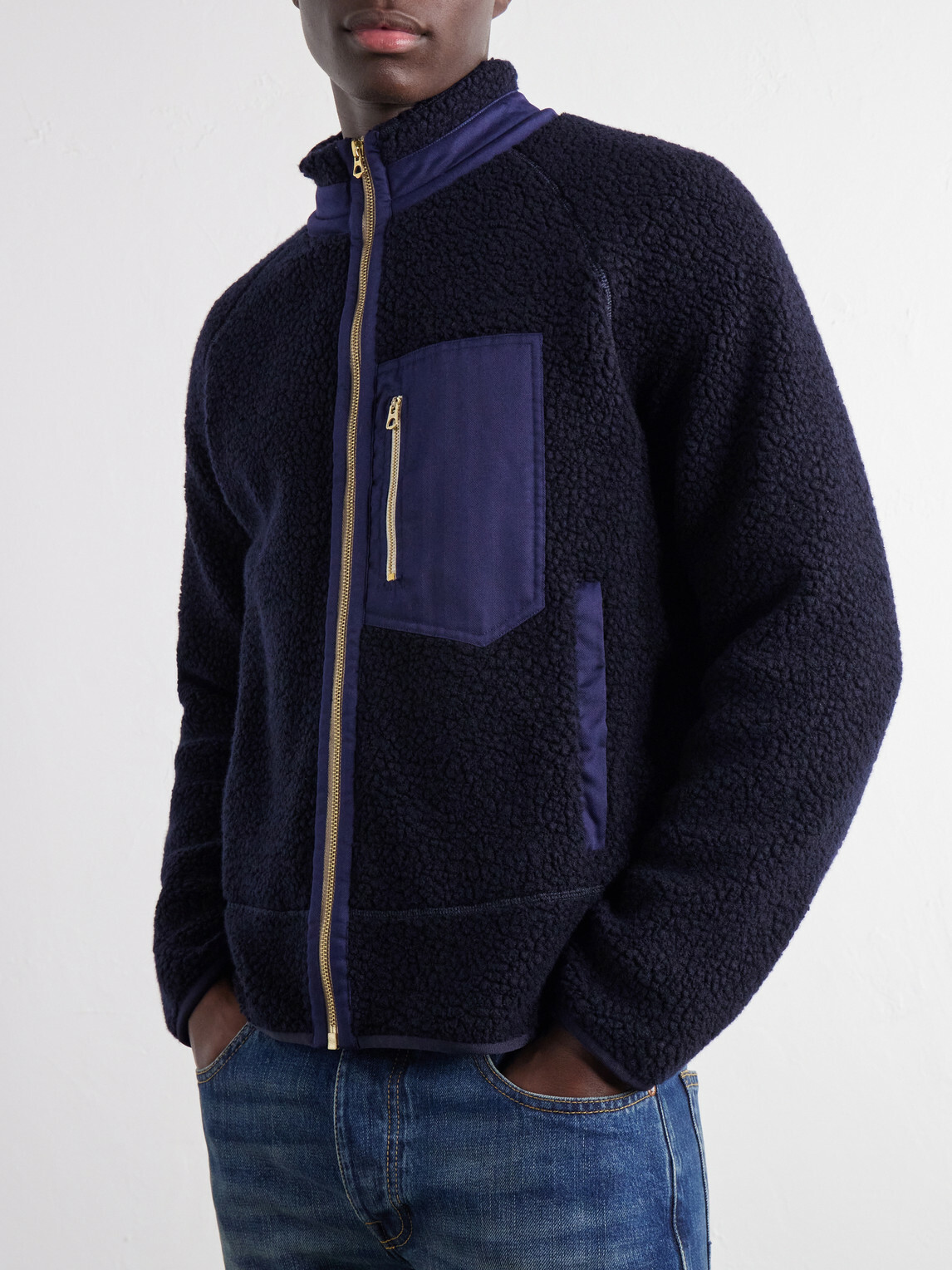 Fortela - K2 Brushed Wool Jacket - Blue