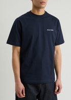 Daily Paper Dias Logo Cotton T-shirt Blue