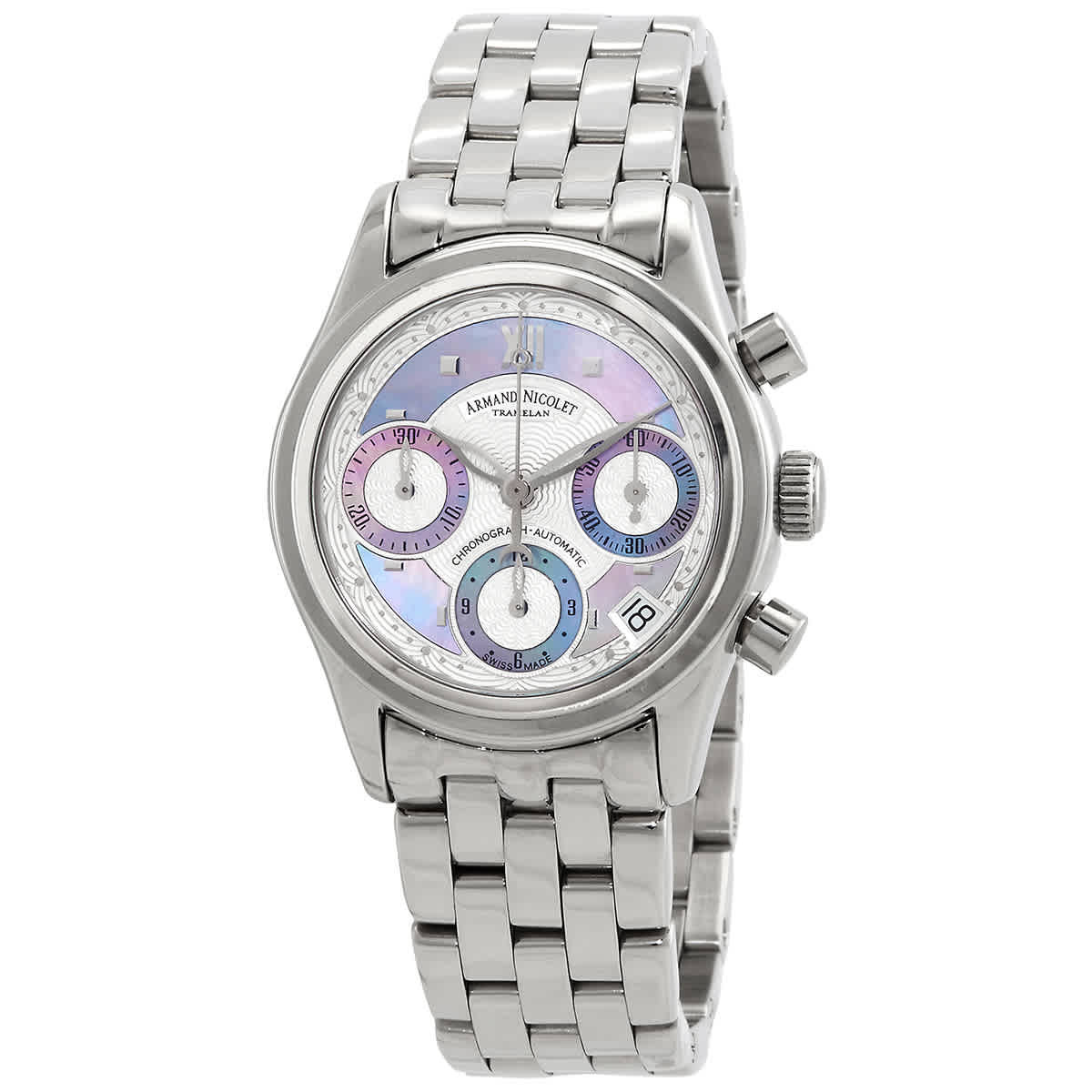 Armand Nicolet Tramelan Chronograph Automatic Ladies Watch 9154A-AK-M9150