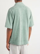 Jil Sander - Camp-Collar Cotton-Terry Shirt - Green