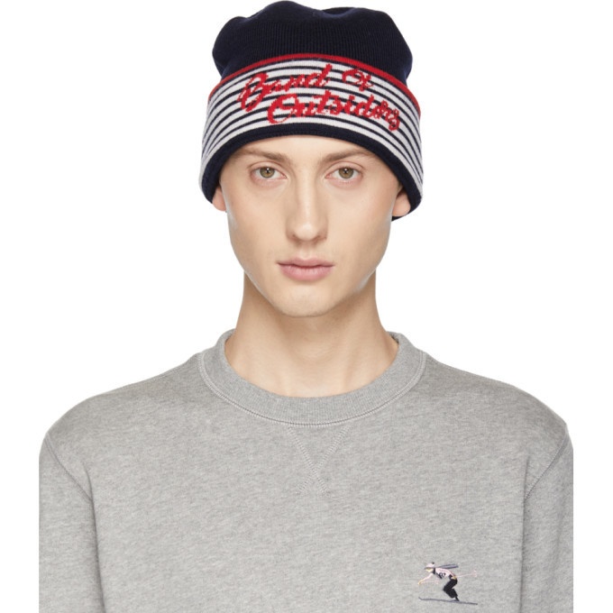 Photo: Band of Outsiders Navy Alpine Band Beanie