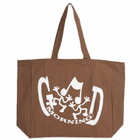 Good Morning Tapes Men's All Welcome Tote Bag in Choc 