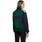 Versace Green and Navy Medusa Track Jacket