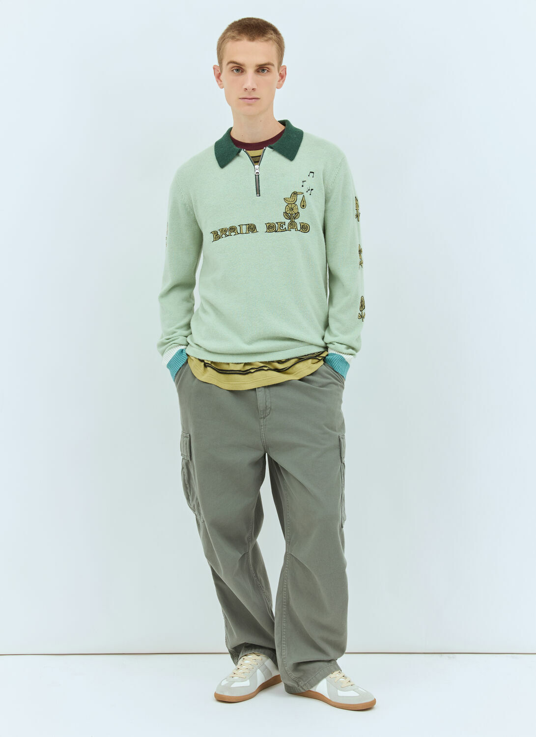 Brain Dead Lex Half-Zip Sweatshirt