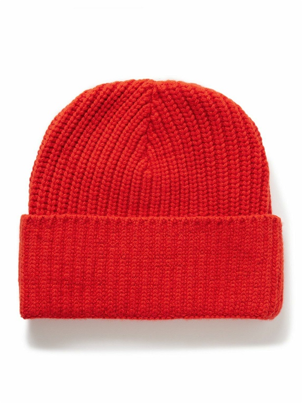 Photo: Les Tien - Ribbed Cashmere Beanie - Red