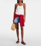 Slvrlake Ribbed-knit cotton tank top
