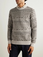 Purdey - Vigo Slim-Fit Fair Isle Wool Sweater - Neutrals