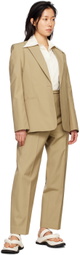GIA STUDIOS Brown Single Button Blazer