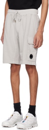 C.P. Company Gray Light Cargo Shorts