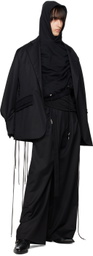 Parnell Mooney SSENSE Exclusive Black Tailored Blazer