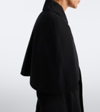 The Row Ayana caped cotton trench coat