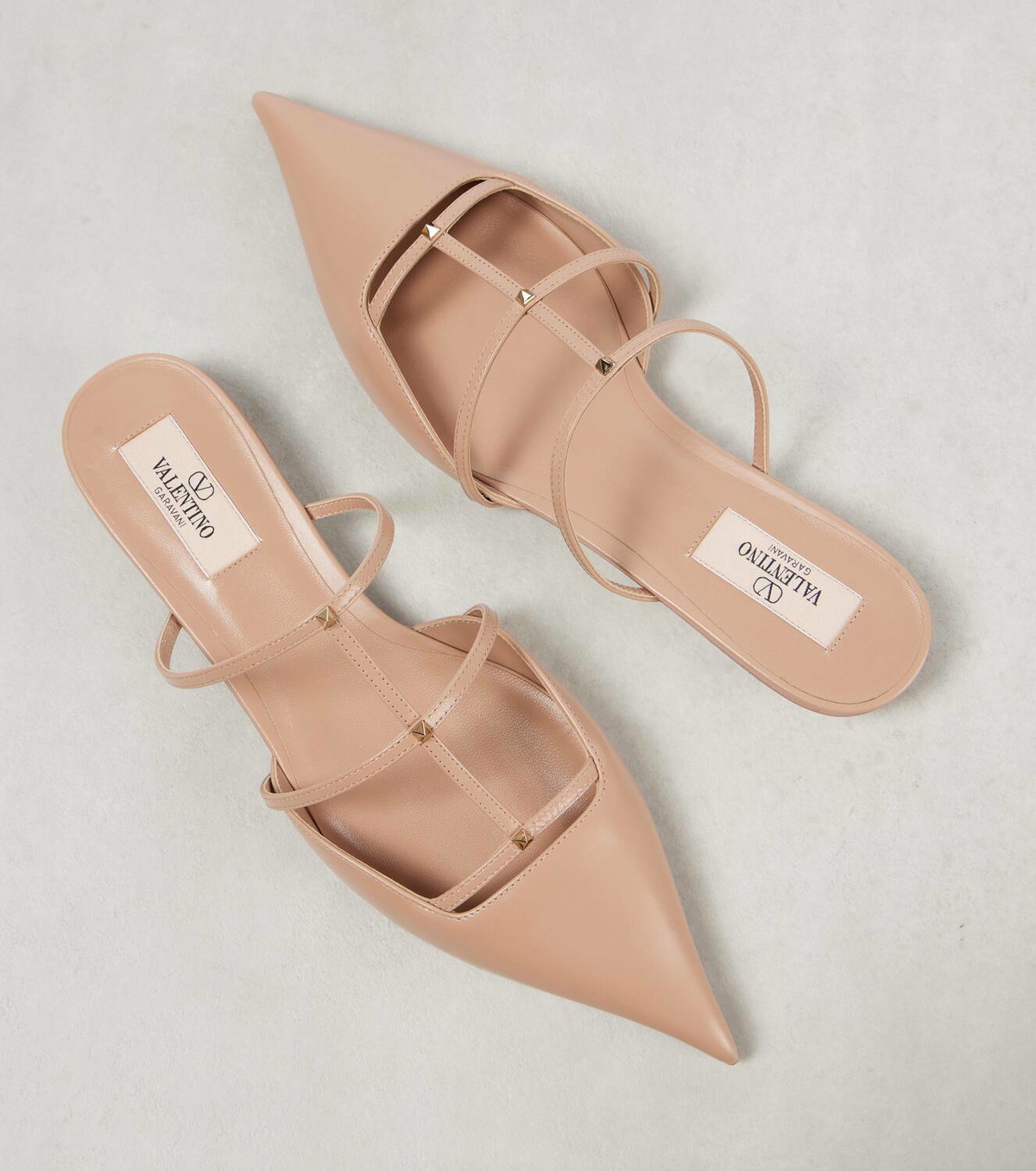 Valentino Garavani Rockstud Wispy 20 leather mules Valentino