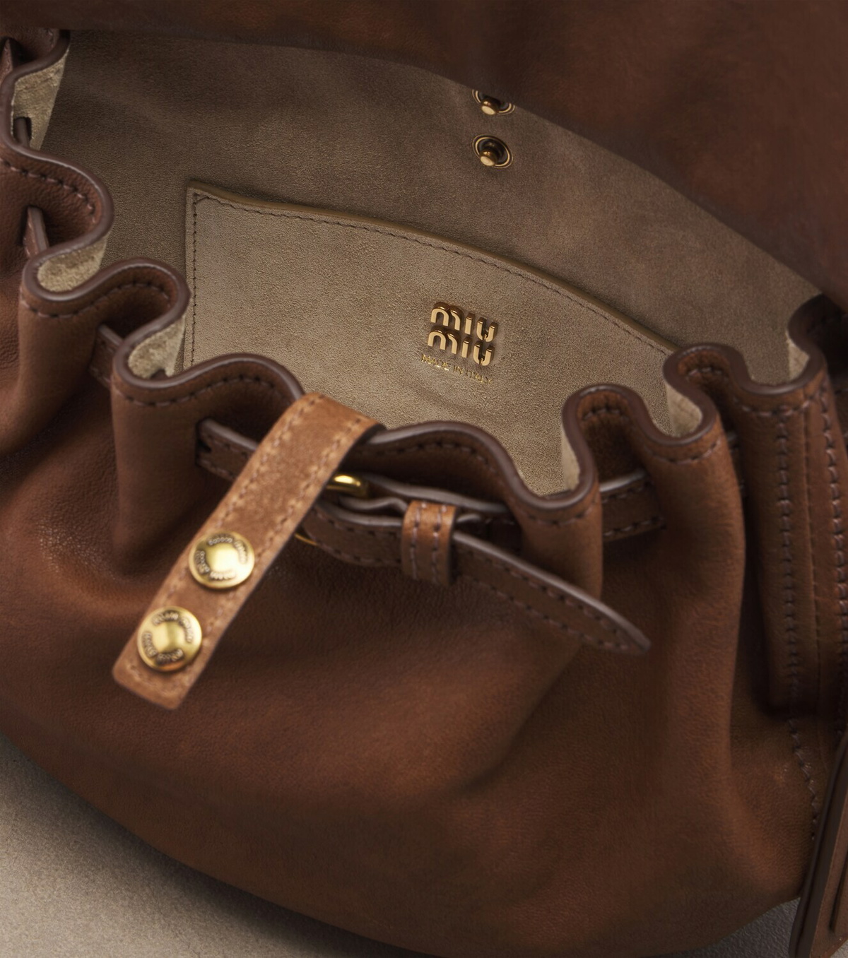 Miu Miu Rendez-vous leather shoulder bag