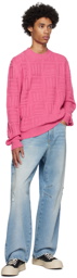 AMBUSH Pink Monogram Sweater