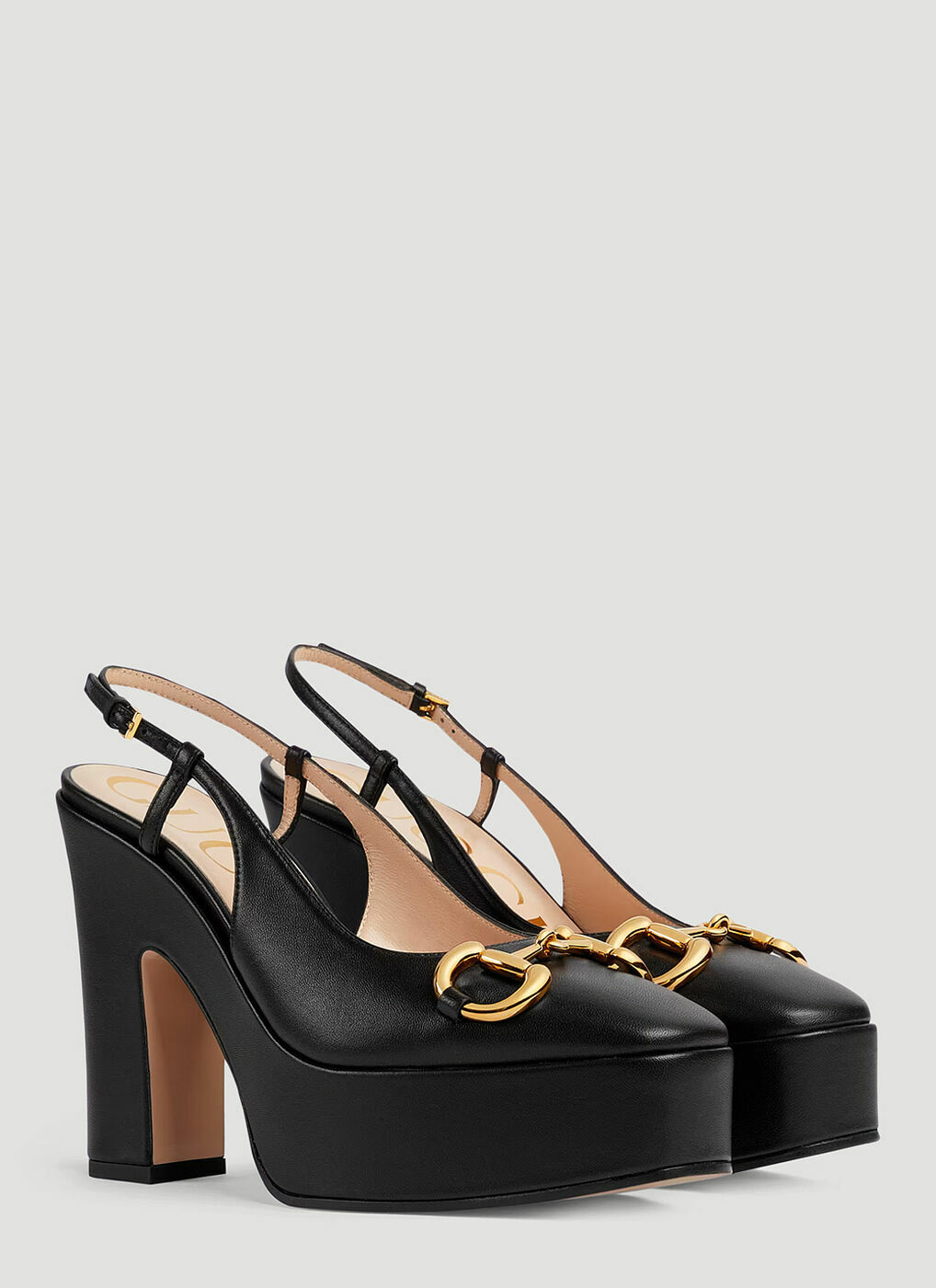 Gucci - Cosmogonie Horsebit Platforms in Black Gucci