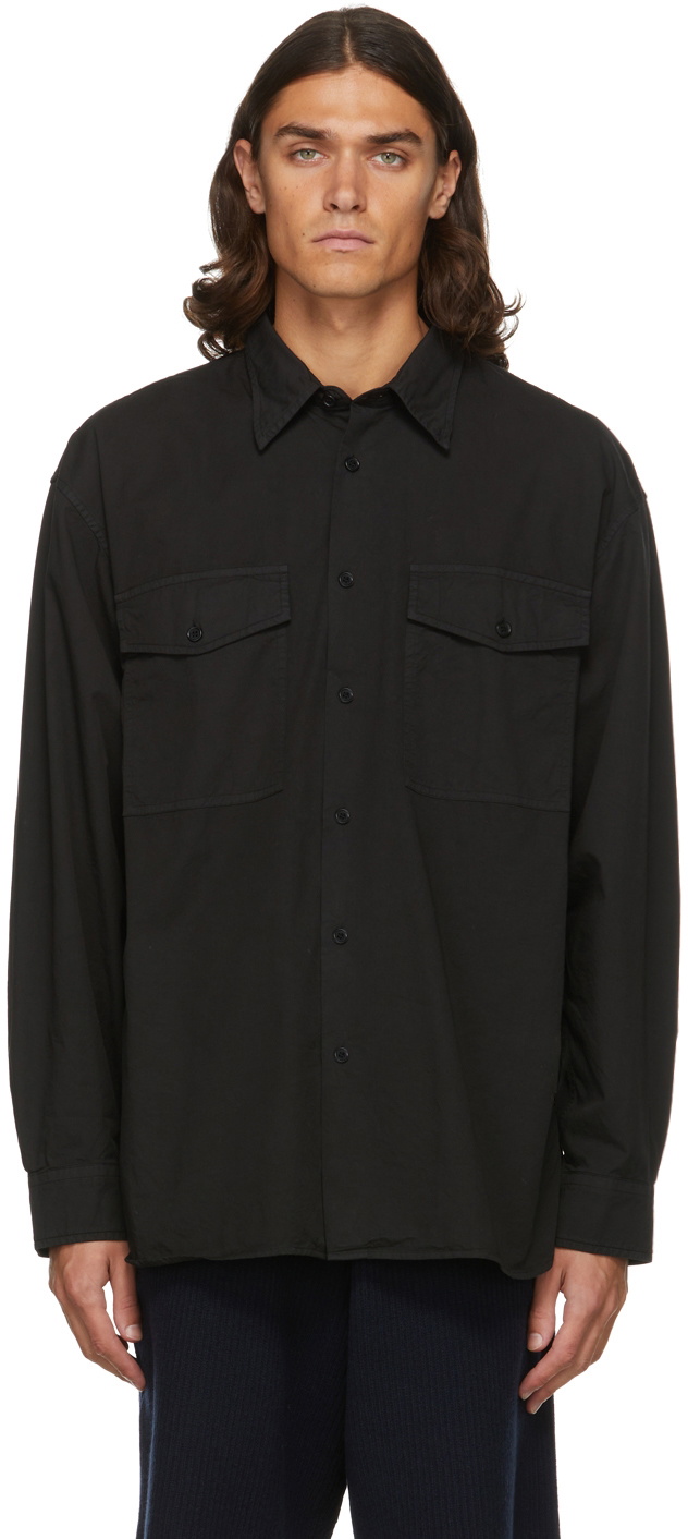 Dries Van Noten Black CROOM BIS Oversized Shirt Dries Van Noten